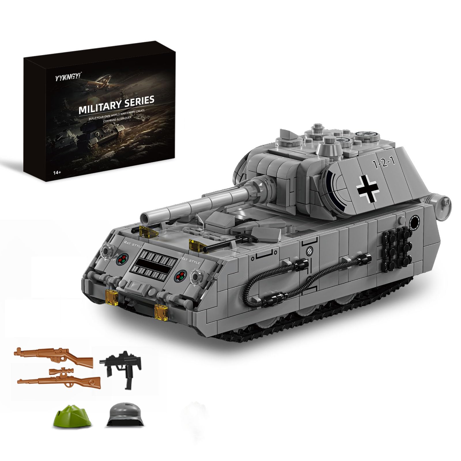 YYKNGYI Panzer VIII Maus tank turret rotation for a realistic display