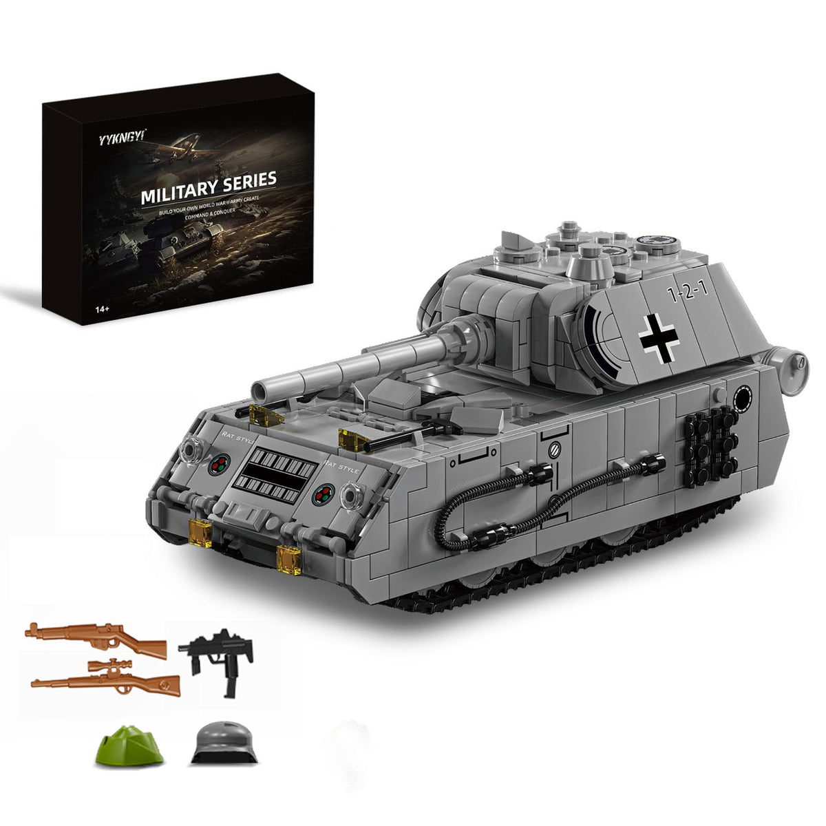 YYKNGYI Panzer VIII Maus tank turret rotation for a realistic display