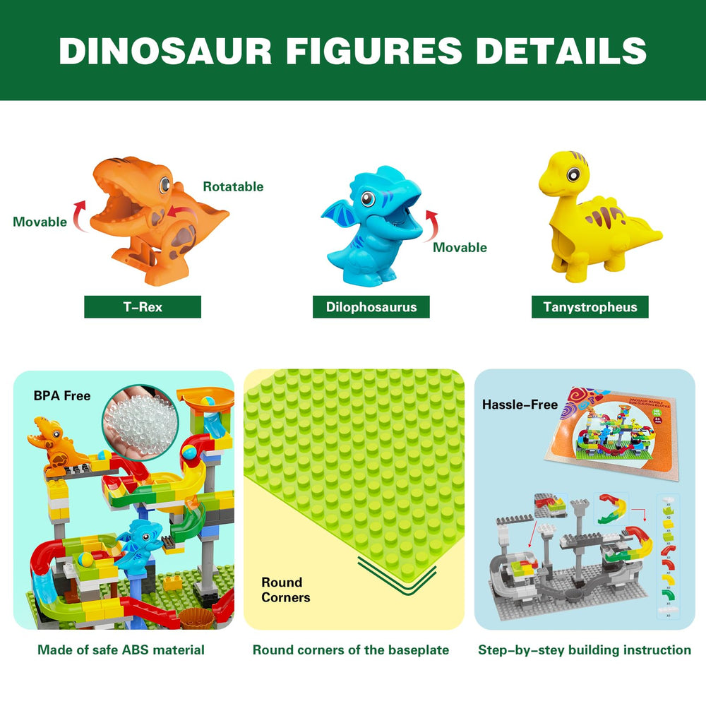 YY LANDTOYS dinosaur figures T-rex Tanystropheus and Dilophosaurus spark imaginative storytelling.