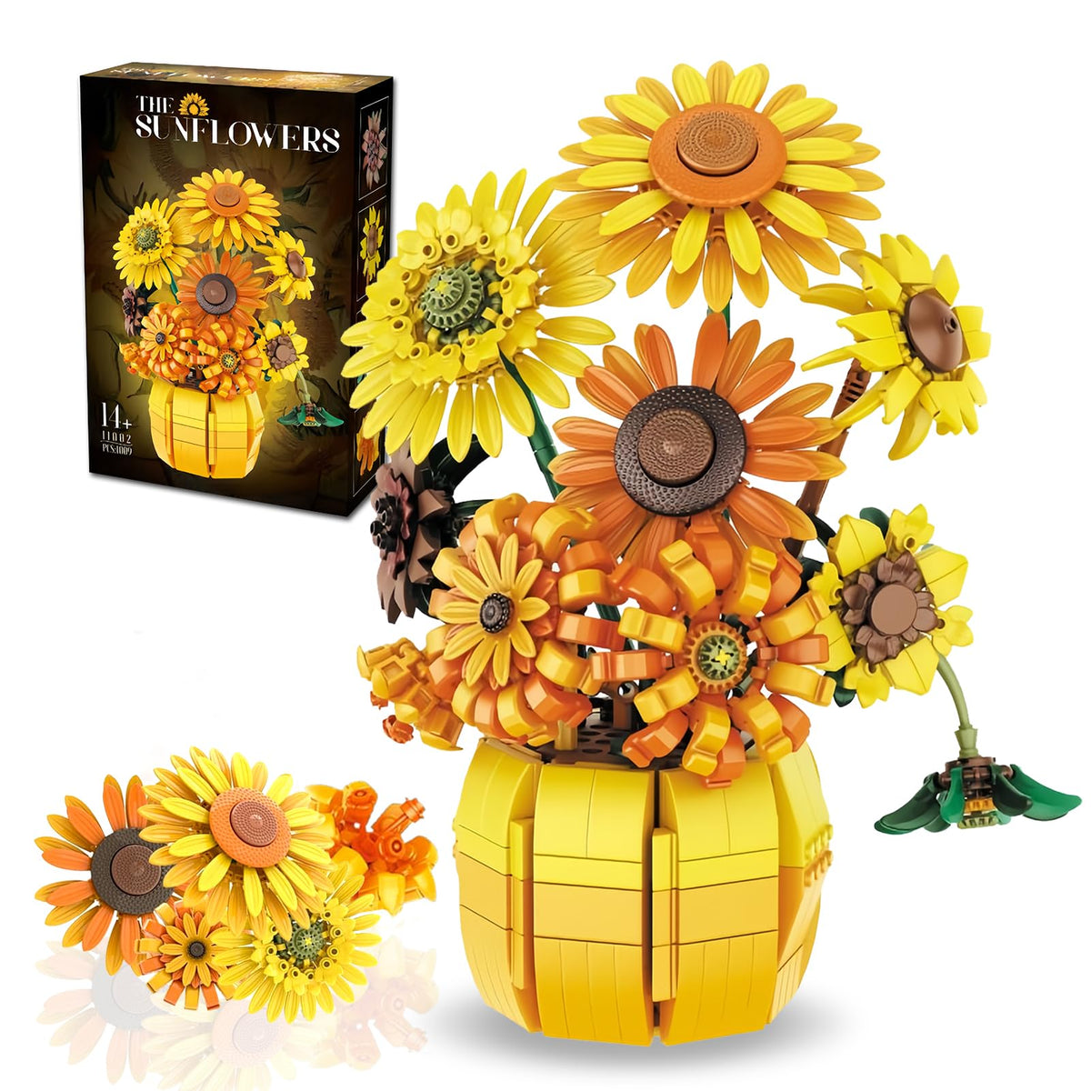 YYMayLsh Sunflowers bouquet in 1to1 scale for a stunning wall display.
