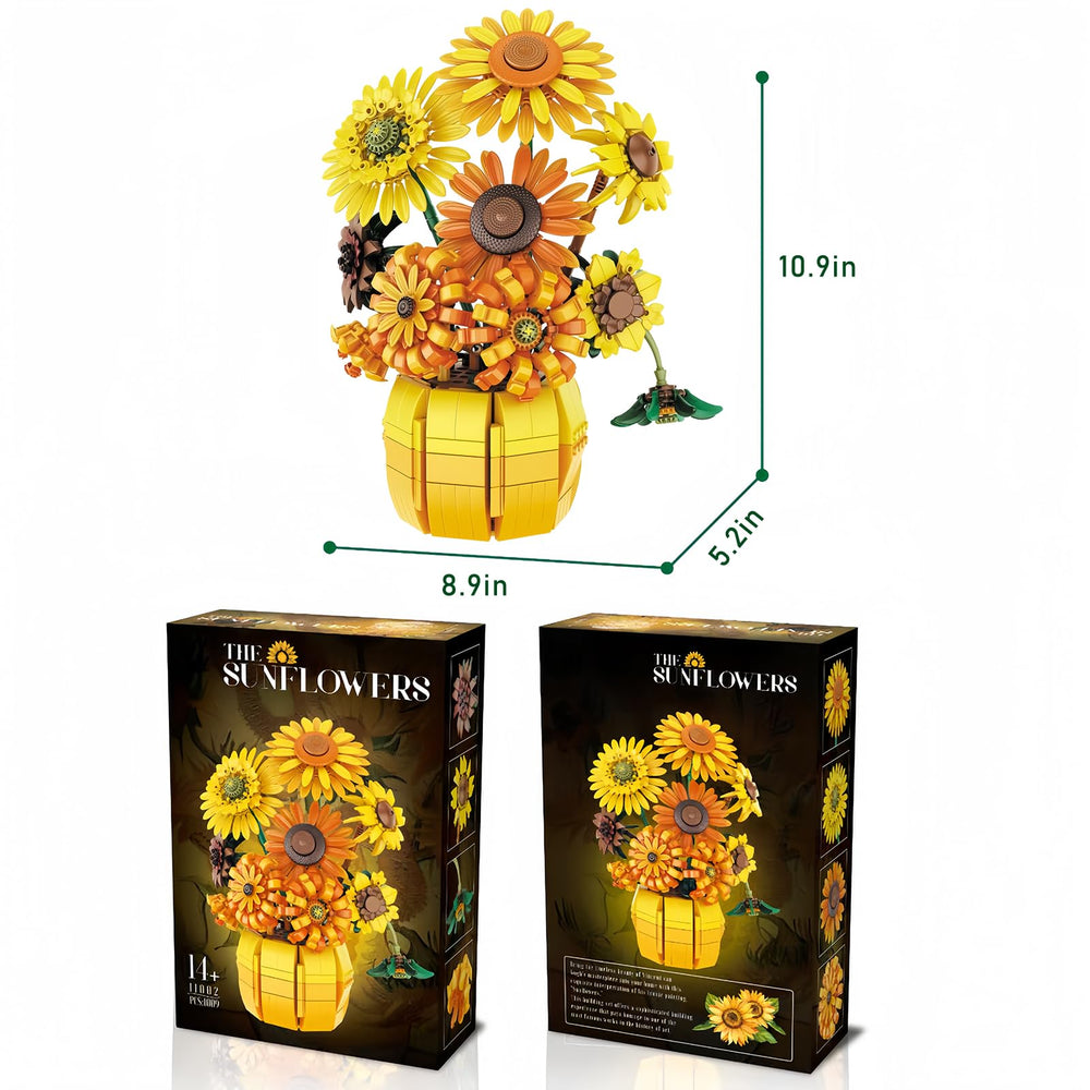 YYMayLsh Sunflowers easy assembly reflects a satisfying building experience.