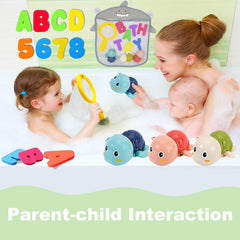 YYMHMF bath letters-numbers set sticks to wet tub for early learning