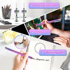 YYMHMF Fidget Pen with dual stylus heads for touch and ink tasks.