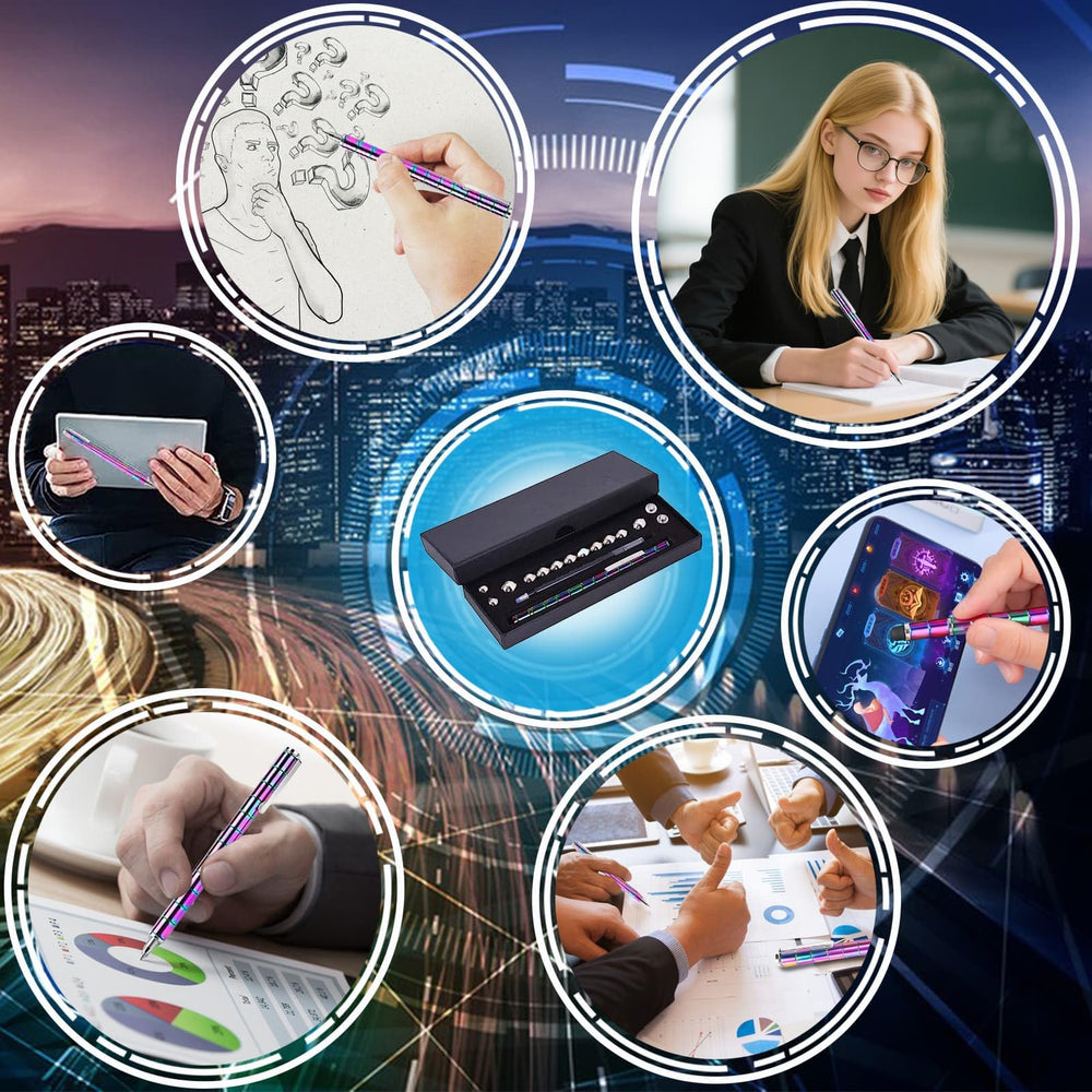 YYMHMF Fidget Pen demonstrates multiple transformations for creative exploration.