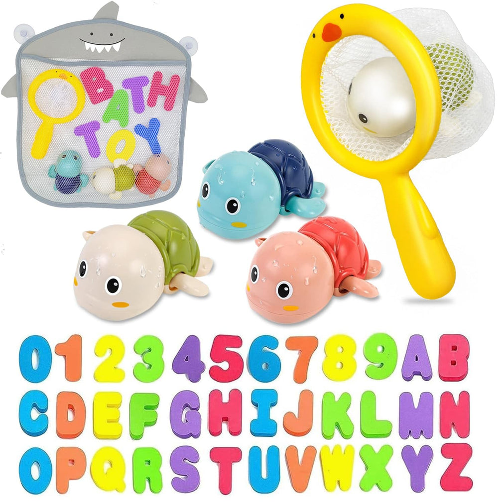 YYMHMF wind-up turtle bath toy gliding in water for interactive play