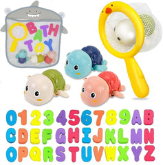 YYMHMF wind-up turtle bath toy gliding in water for interactive play