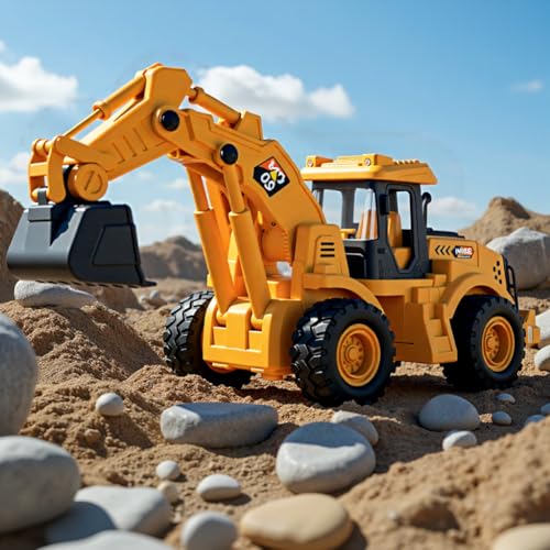 Gift-ready packaging of YySiRui excavator toy for birthdays