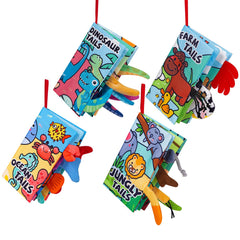 YySiRui 4-pack baby books cover in soft fabric for gentle newborn exploration