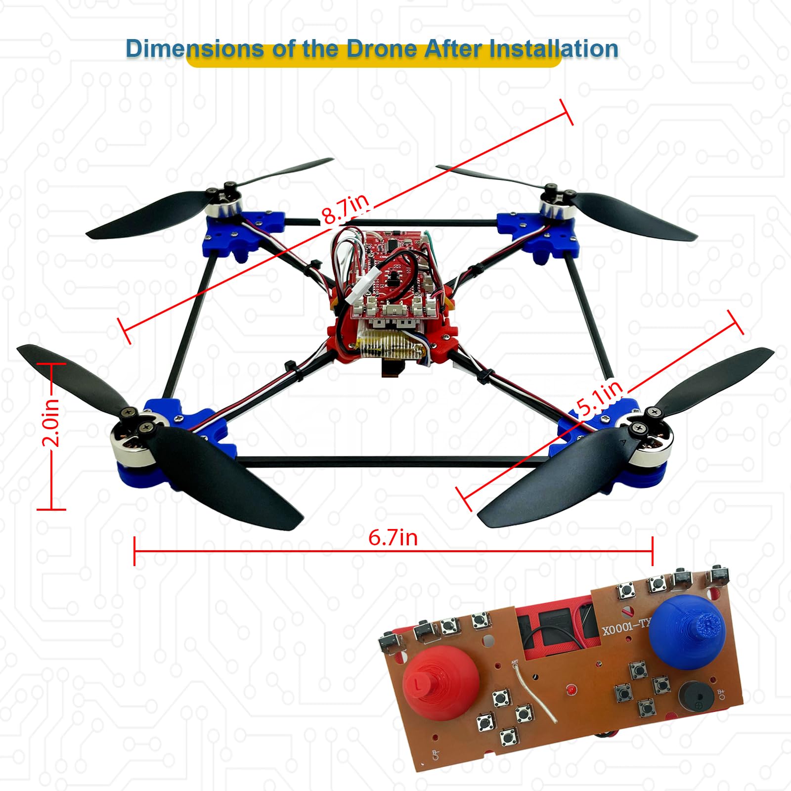 YYSOLDERIC one-click controls simplify beginner flights for easy takeoff and landing.