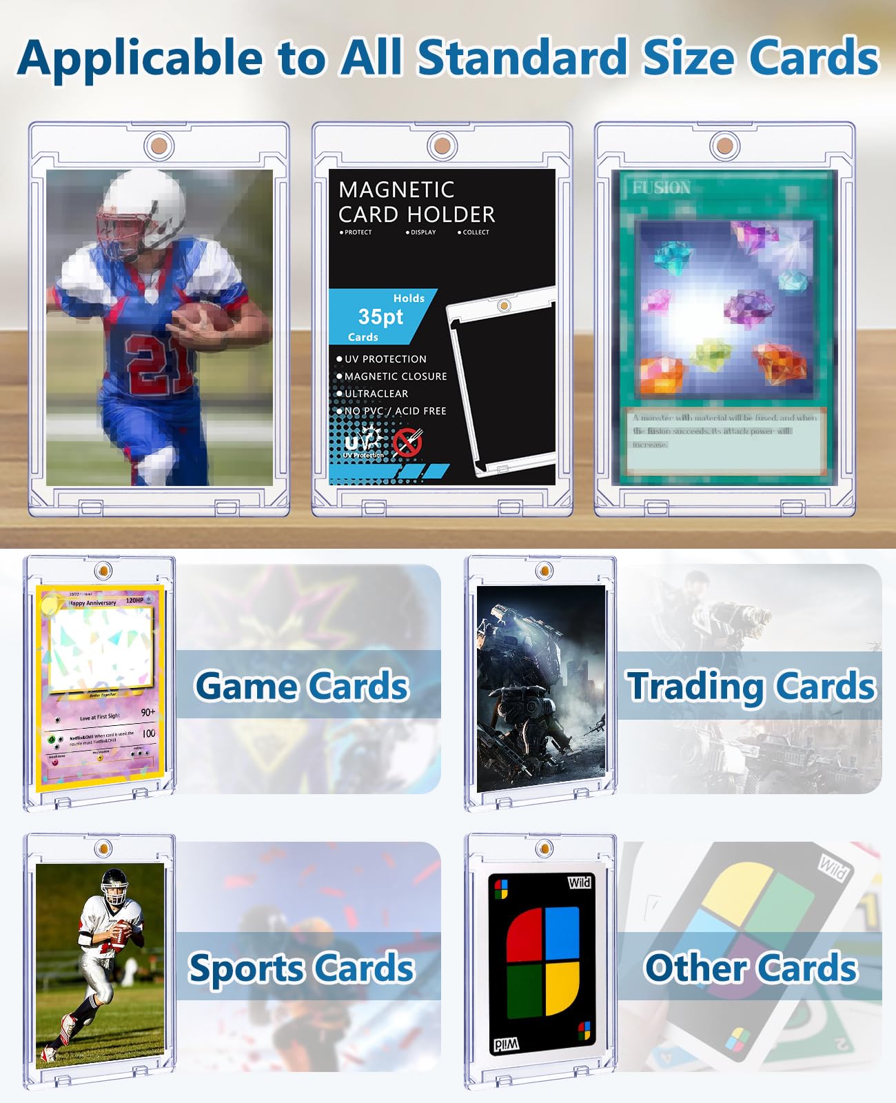 YZtree display-friendly card case ideal for shelves, cases, and trade shows.