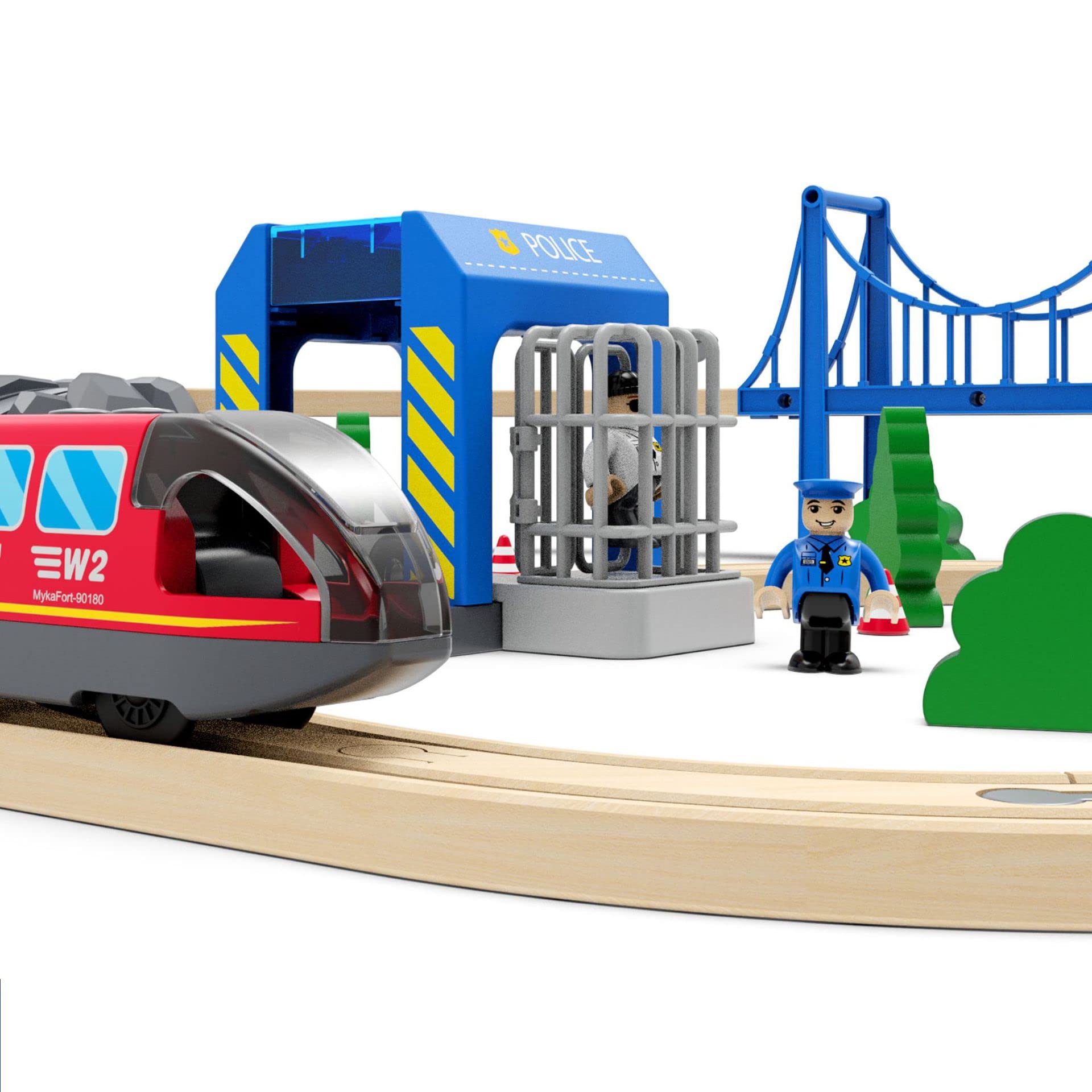 Z MAYABBO action figures offer imaginative roles during track adventures and train station missions