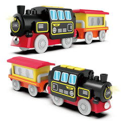 Z MAYABBO engine and magnetic carriage showcase retro steam look for visual appeal.