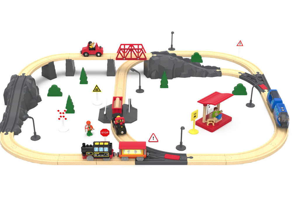 Z MAYABBO compatible with Thomas, Brio, Chuggington and more for easy expansion.