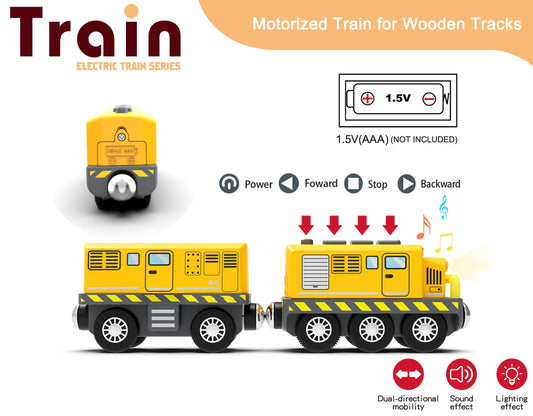Z MAYABBO locomotive rear lights enhance nighttime train play.