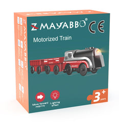Z MAYABBO bright headlights on the train create engaging nighttime rail adventures.