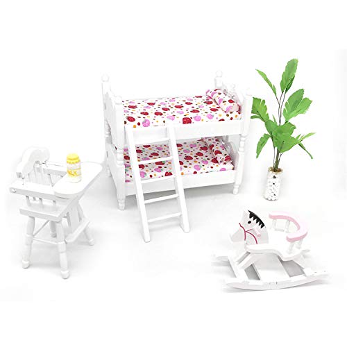 Z MAYABBO floral comforter set for dollhouse bunk bed enhances cozy scenes