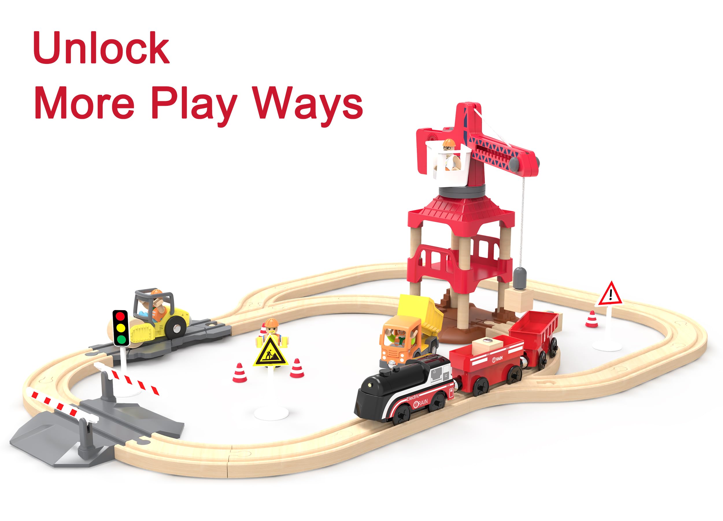 Z MAYABBO magnetic freight trains enable realistic cargo car play.