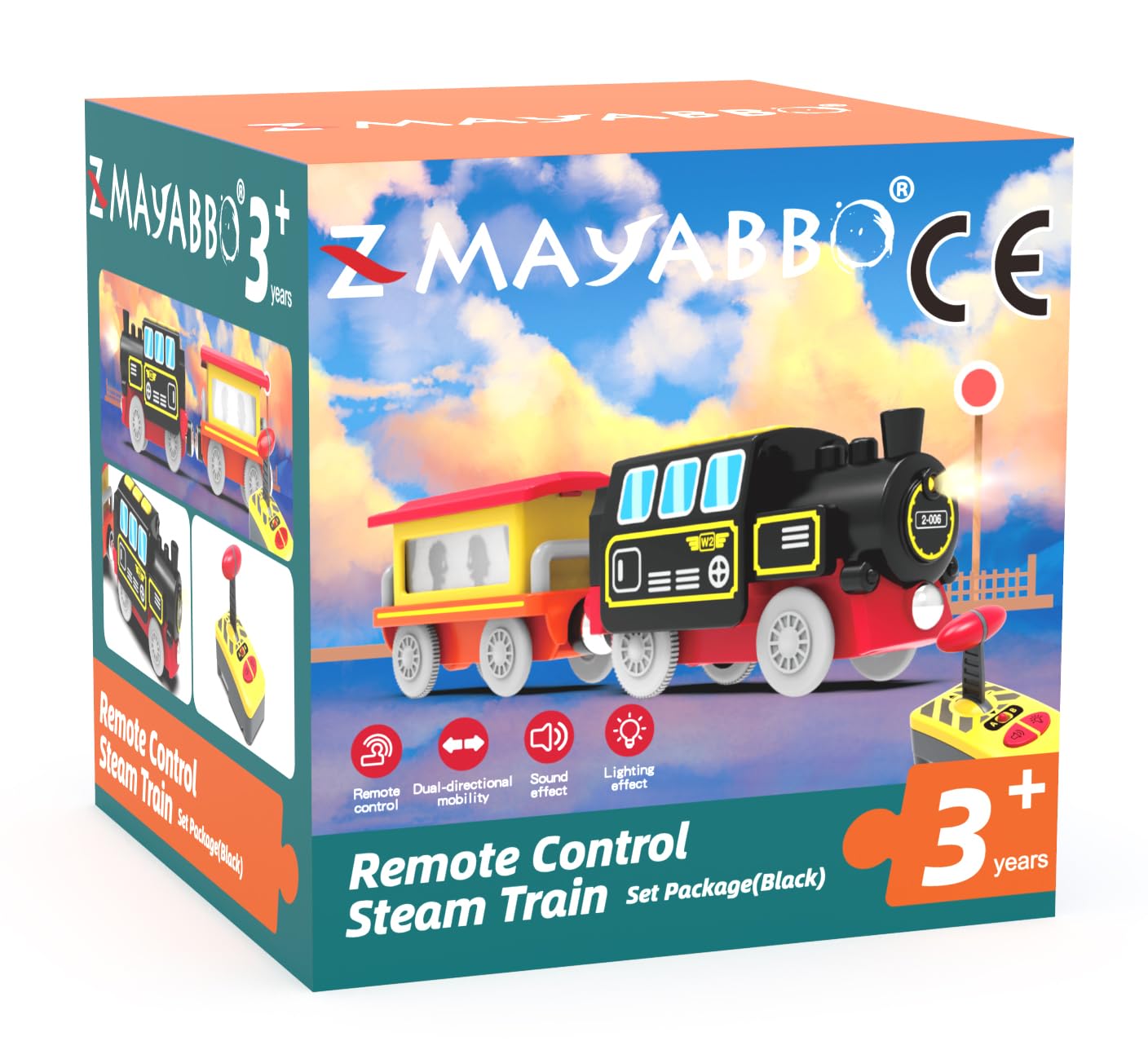 Z Mayabbo motorized train uses CPSIA-safe materials for kid-friendly design