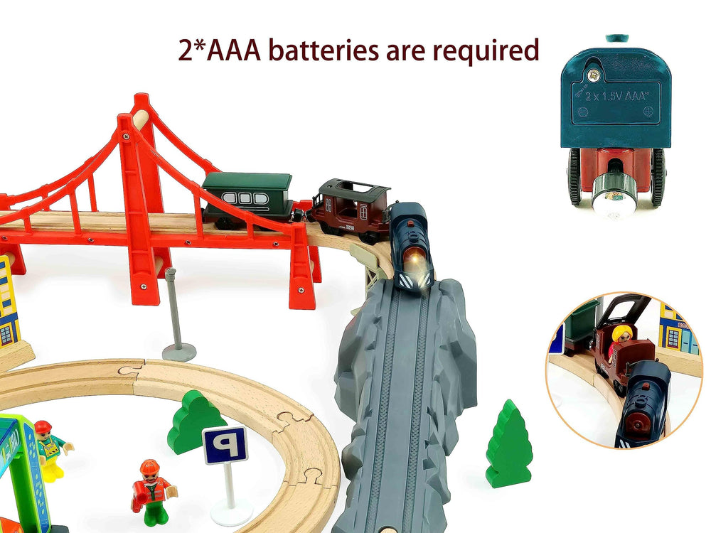 Z MAYABBO rail curves navigation enables smooth turns on tracks.
