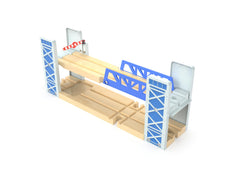 Z MAYABBO railroad bridge as centerpiece inspires creative railway layouts.