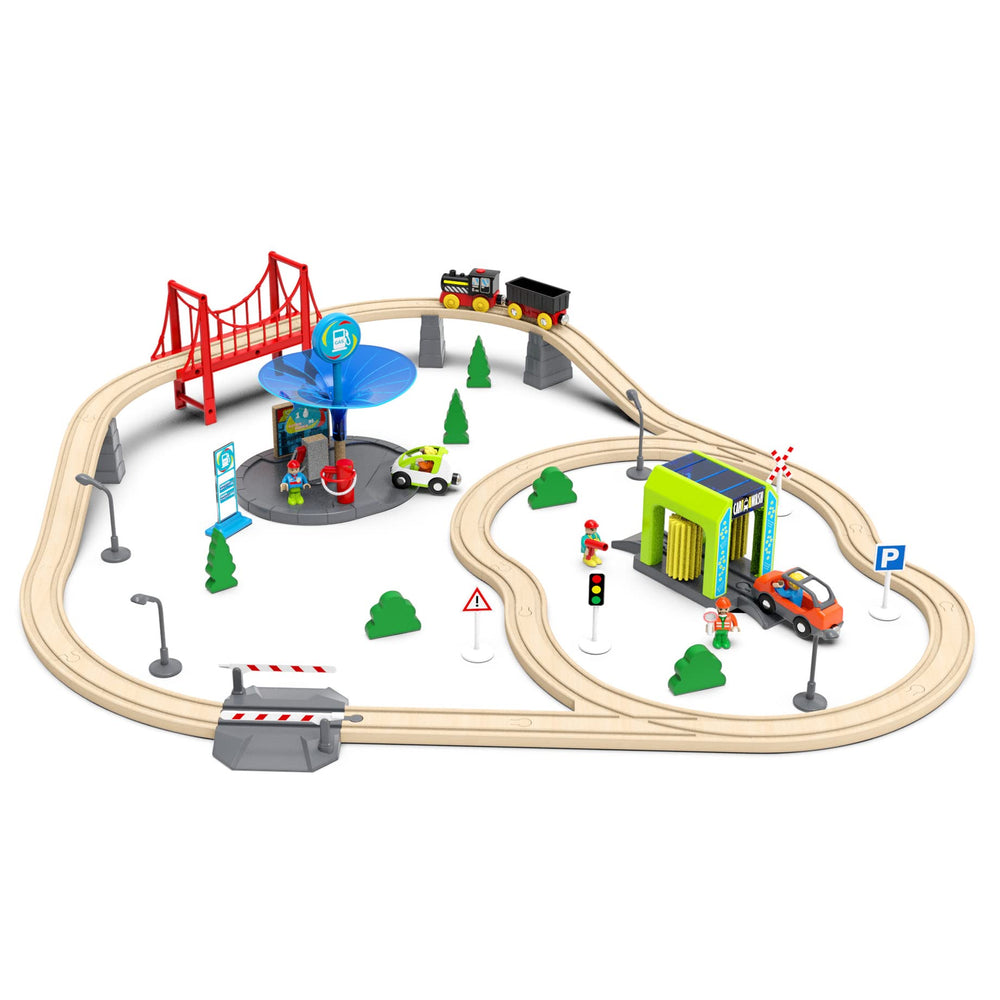 Z MAYABBO train figures with poseable joints for storytelling on the track