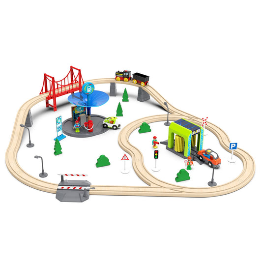 Z MAYABBO train figures with poseable joints for storytelling on the track