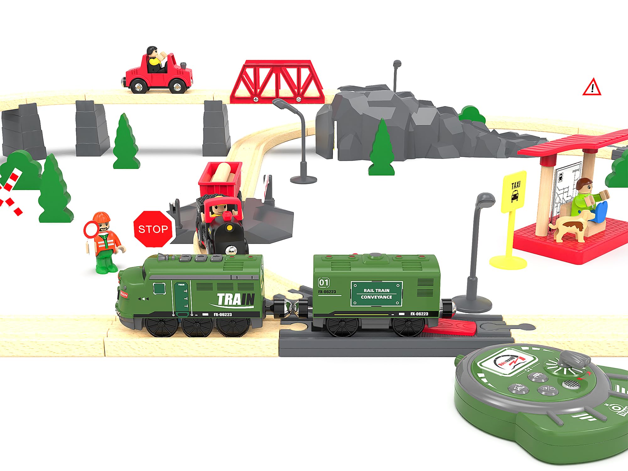 Z MAYABBO wheels run smoothly on popular wooden tracks.