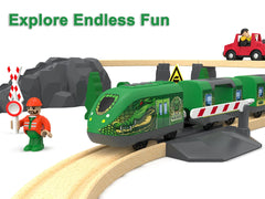 Z MAYABBO wooden track layout fosters imaginative construction