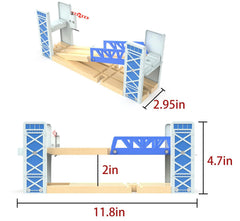 Z MAYABBO 2-level bridge brings height and variety to play layouts.