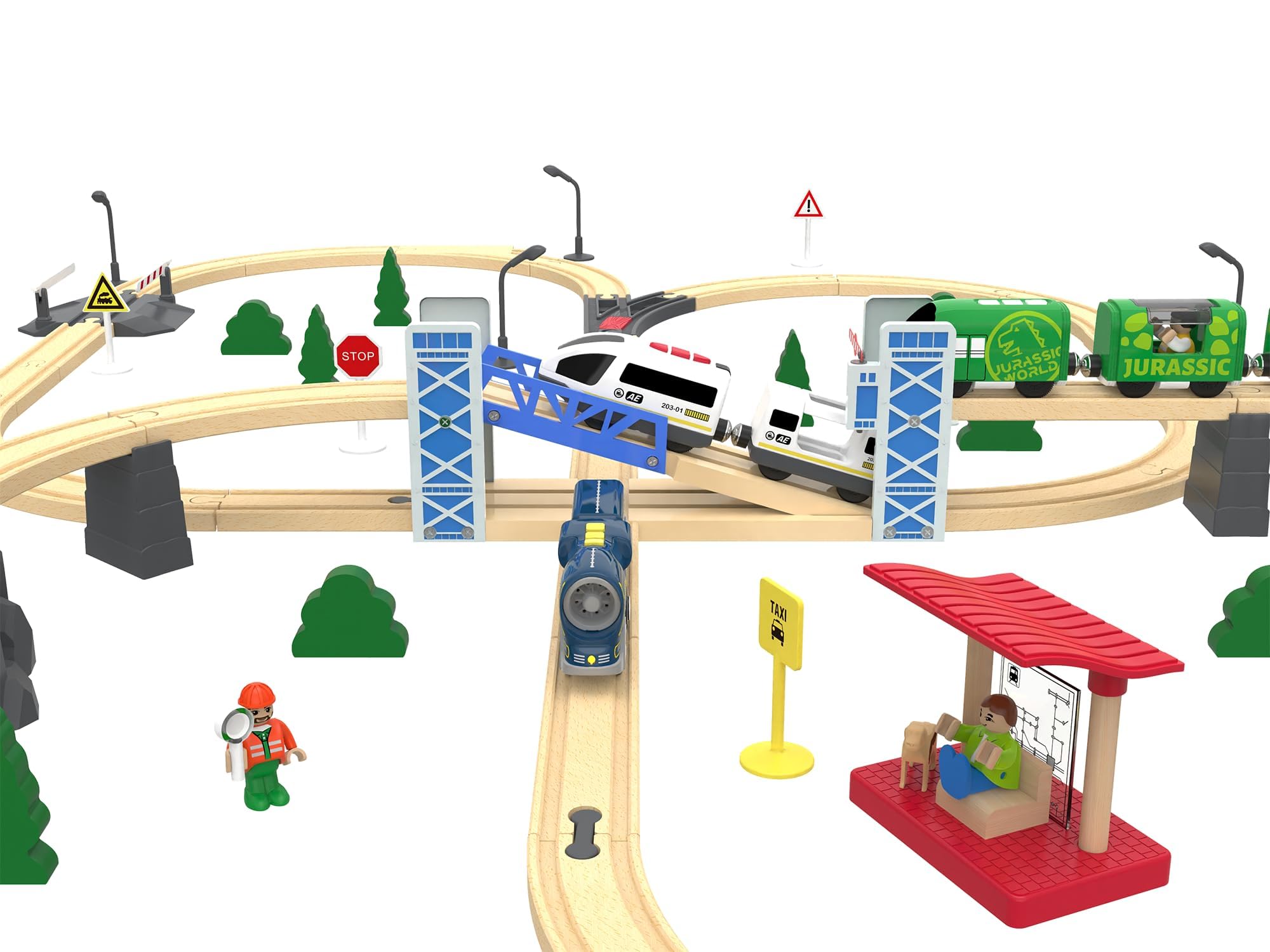 Z MAYABBO wooden bridge assembly for easy expansion of your railroad.