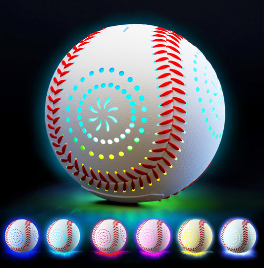 ZACEAC LED baseball with 9 modes for vibrant glow during play