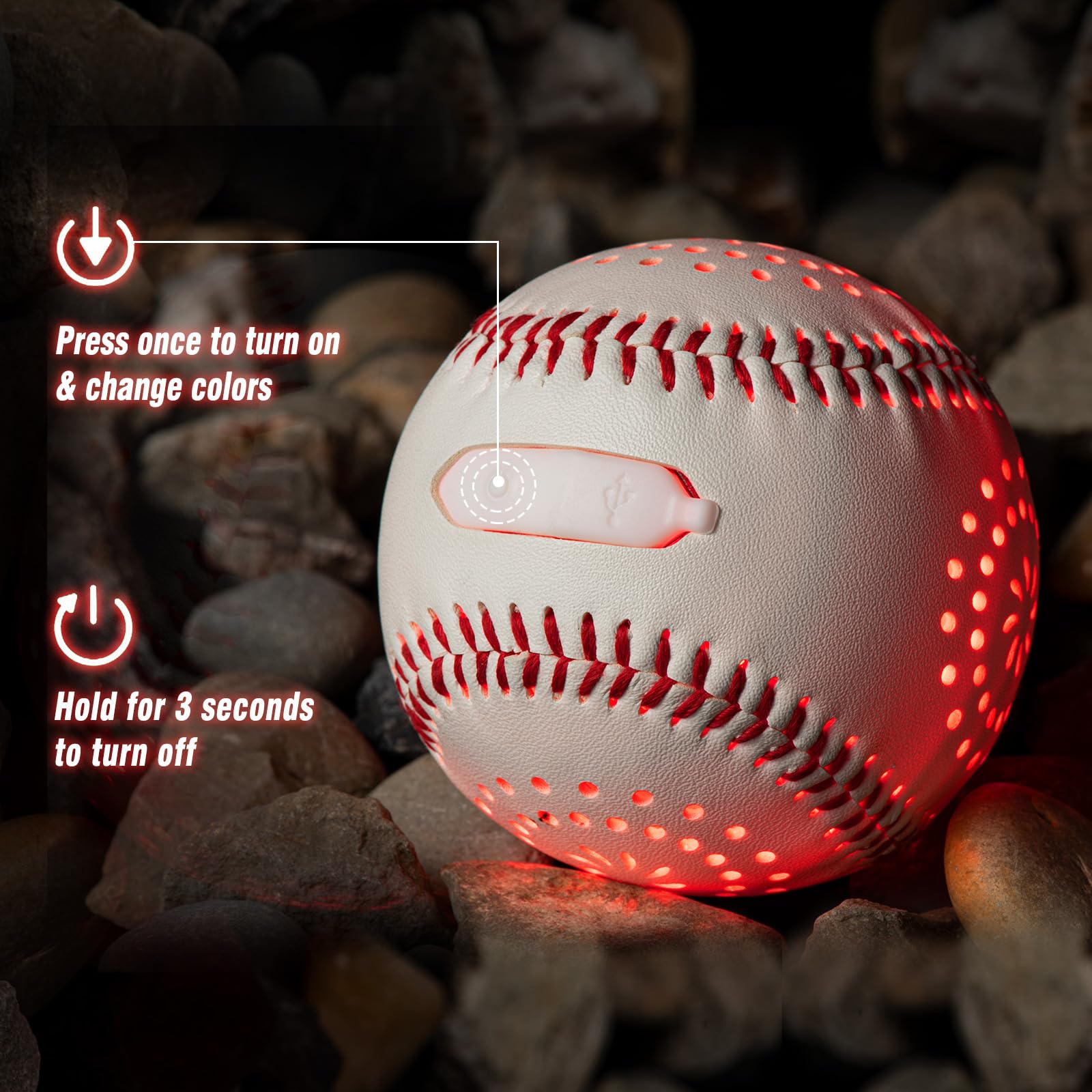ZACEAC LED baseball for throwing and catching practice