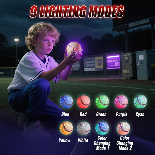 ZACEAC glow-in-the-dark baseball ideal for night outdoor catch
