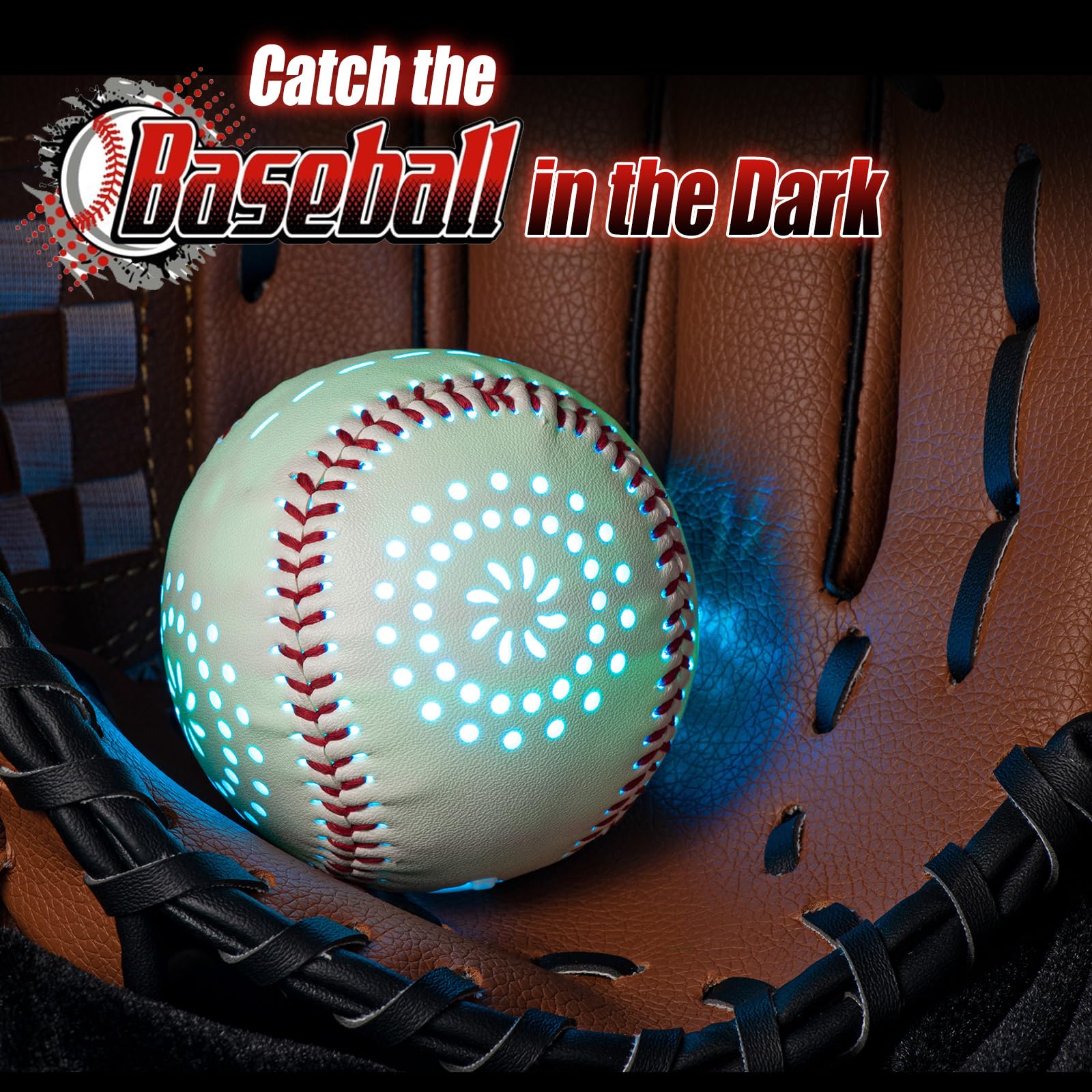 ZACEAC indoor-outdoor glow baseball enhances evening play