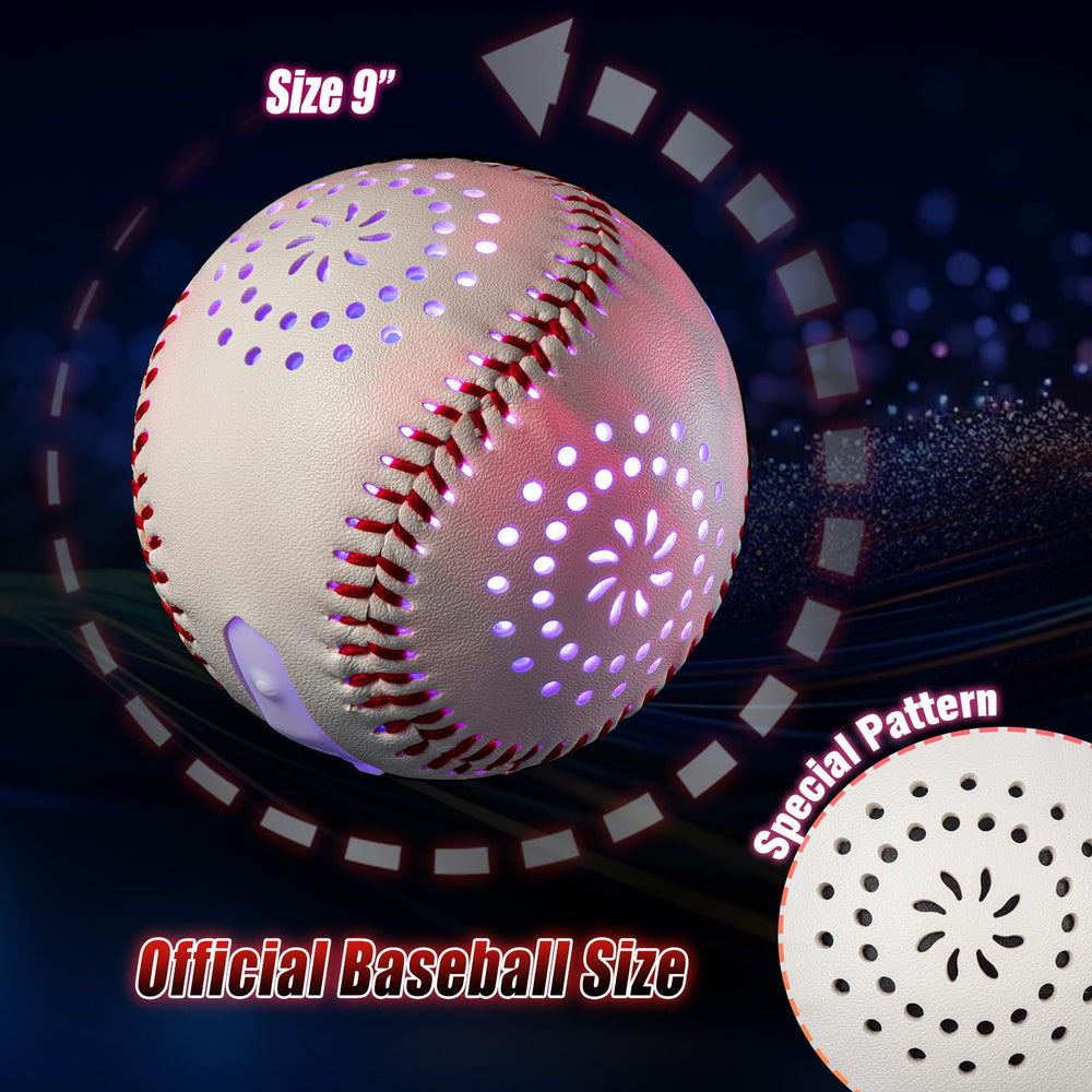 ZACEAC kid gift baseball for ages 5-13 with glow effects