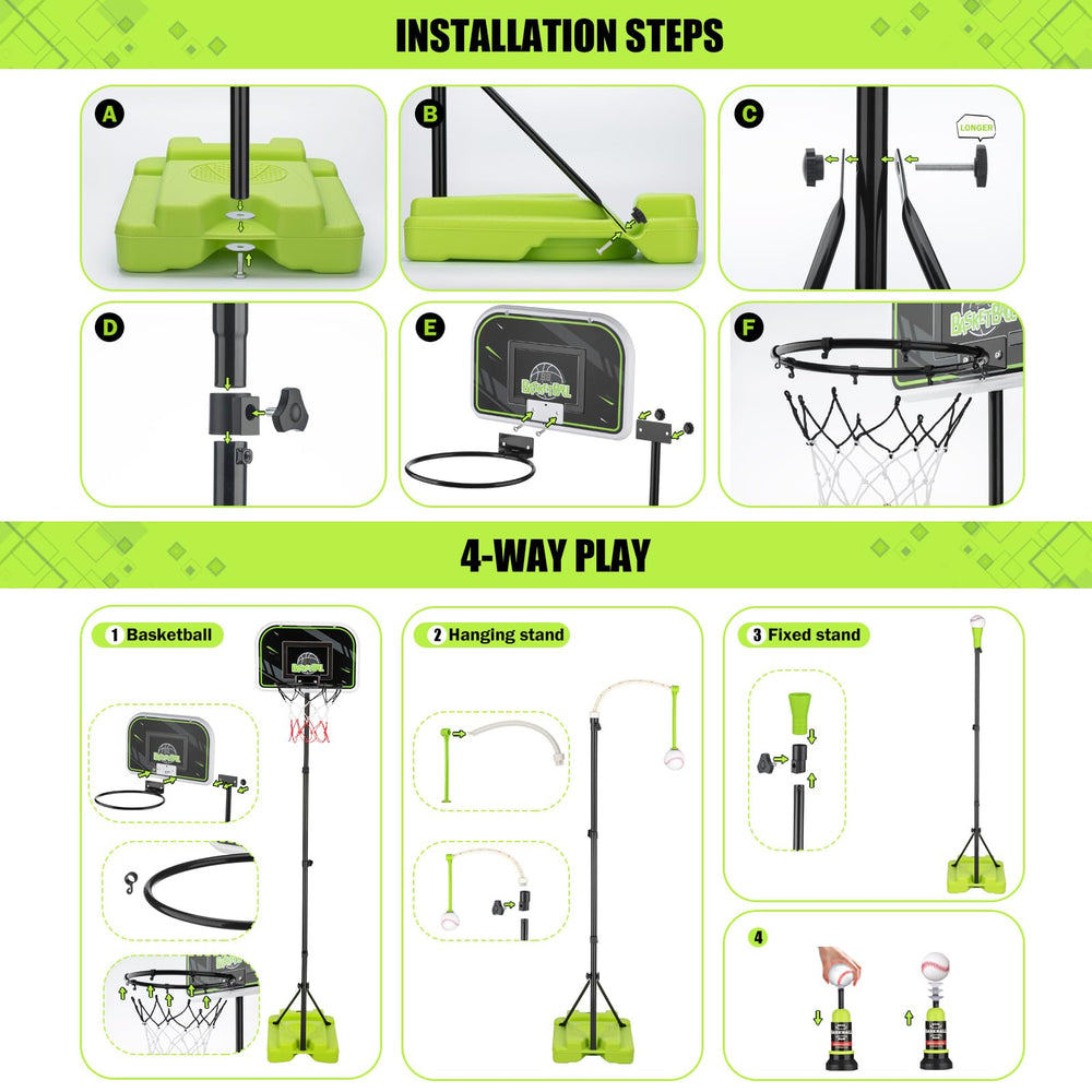 ZACEAC stable triangular base keeps the set steady during energetic play.