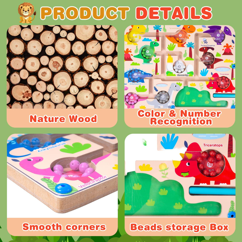 Zaceaur wooden puzzle components ready for play