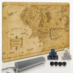 Zacknoble MTG playmat 24x14 with non-slip surface for stable card play
