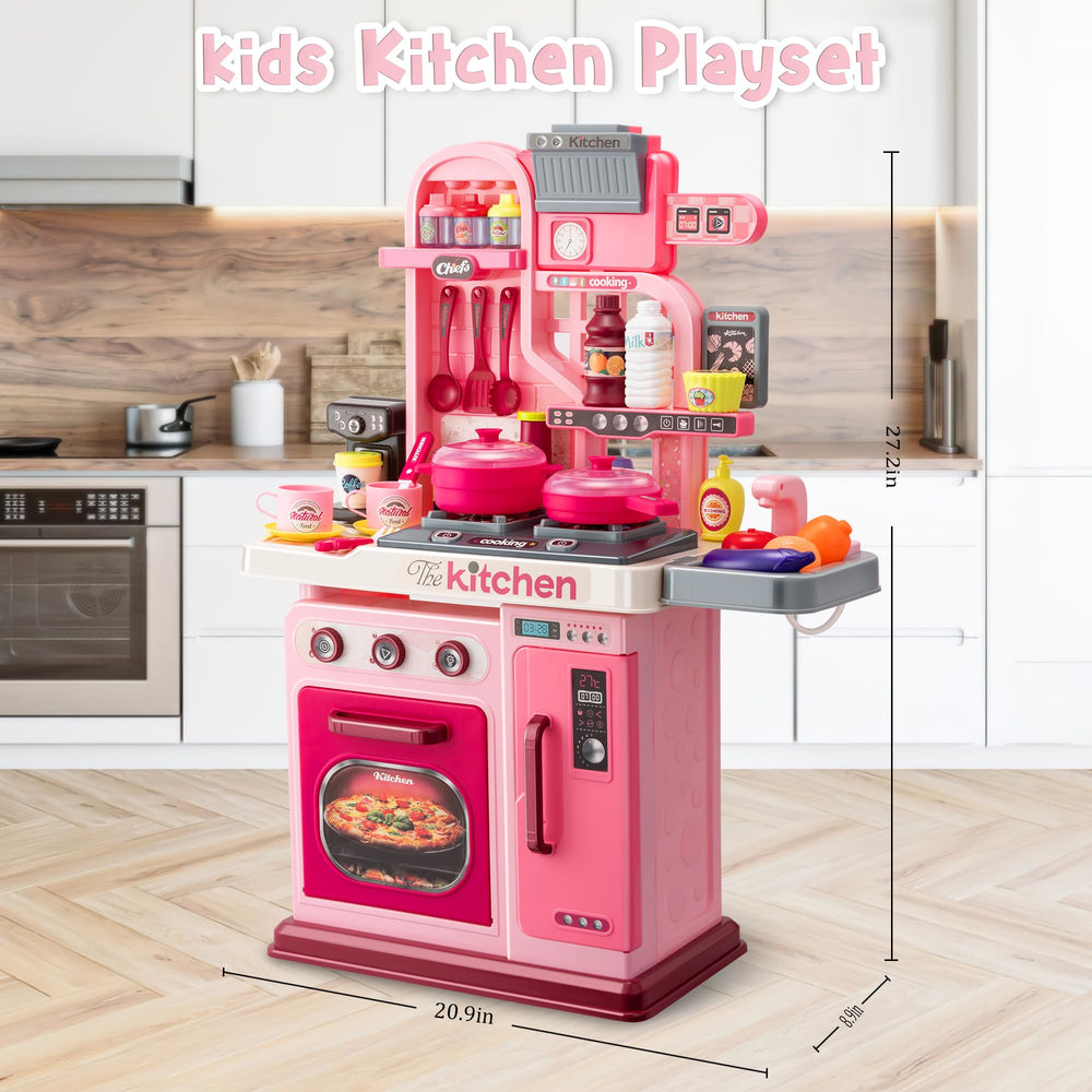 Zaddgiuuy Kids Kitchen Playset coffee machine adds cafe vibes to play