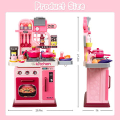 Zaddgiuuy Pink theme design for toddlers' kitchen play and sharing