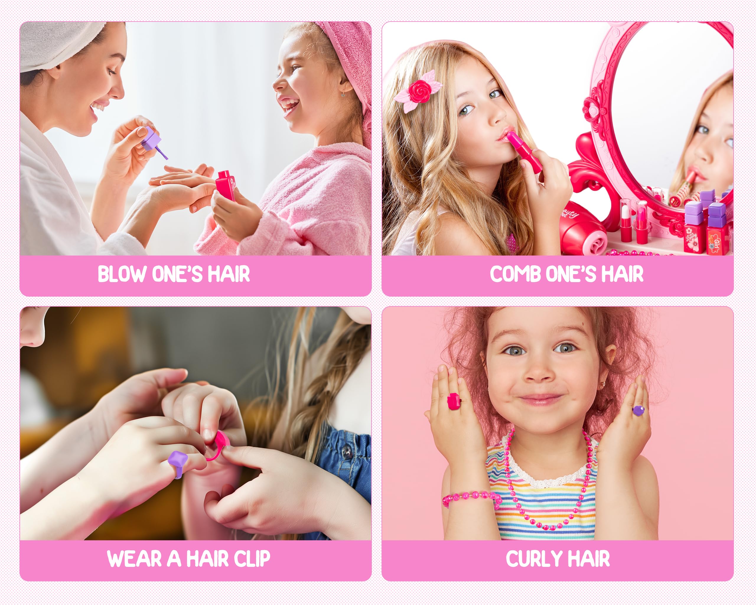 Zaddgiuuy hair dryer toy for realistic role play