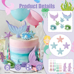 Zafena seaweed-topper-branch adds delicate seaweed texture on cakes.