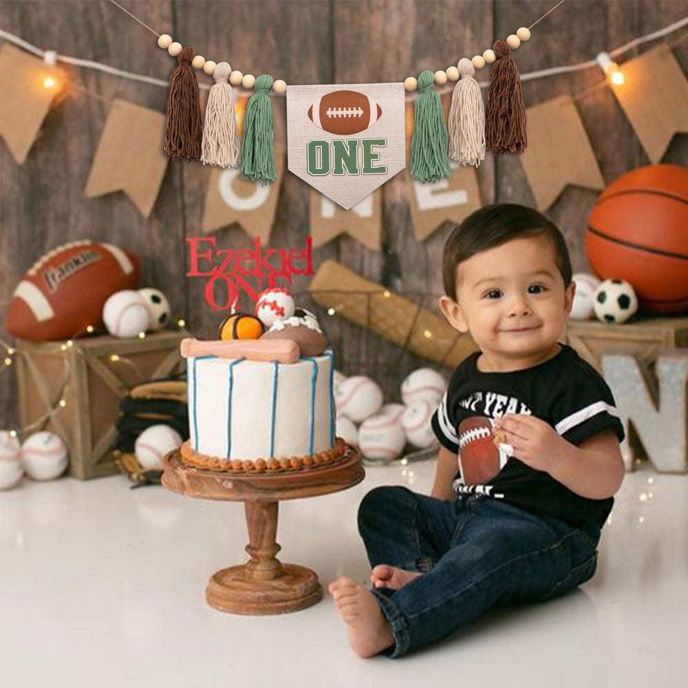 ZAIBIANHAO versatile football themed decor for high chairs and walls