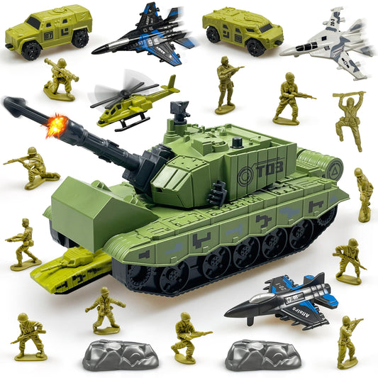 ZAKVENFUN military tank toy big tank for durable imaginative play