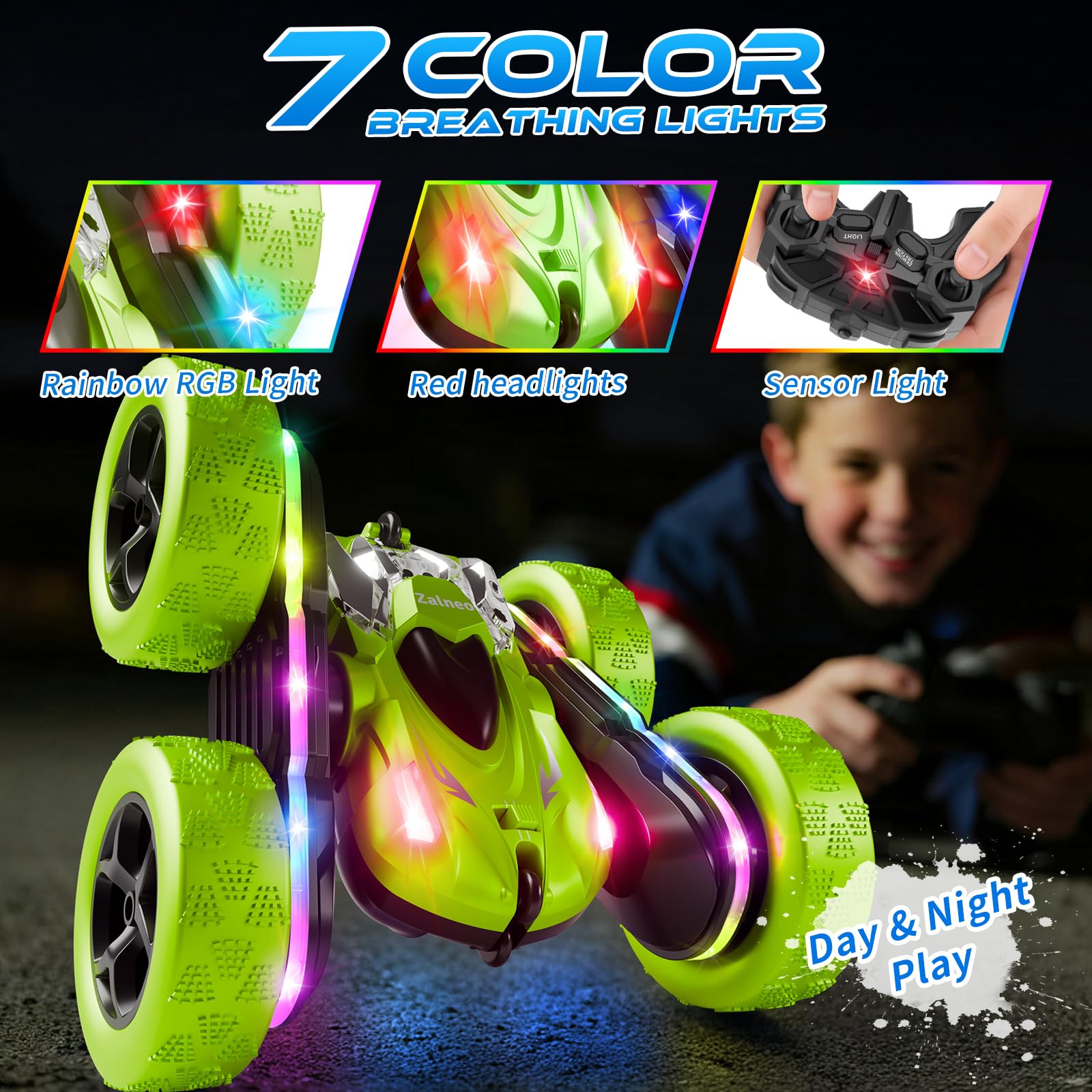 Zalneo LED light bar lights up the night for vivid display sessions.