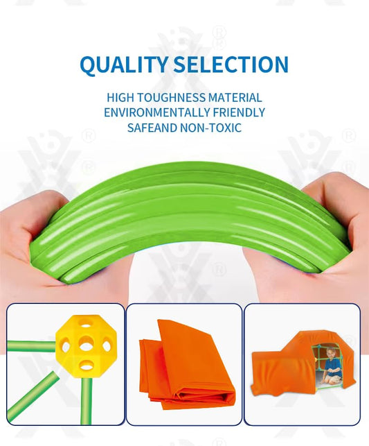 Zamno connector balls enable quick, sturdy connections for multi-structure builds
