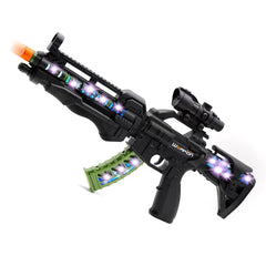 Zanktony light-up toy gun with LED lighting for immersive pretend play.