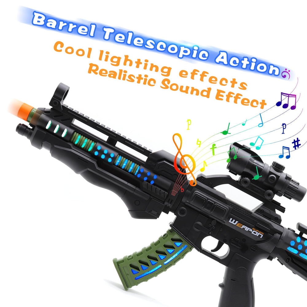 Zanktony toy gun emits dynamic sound effects to enhance imaginative battles.