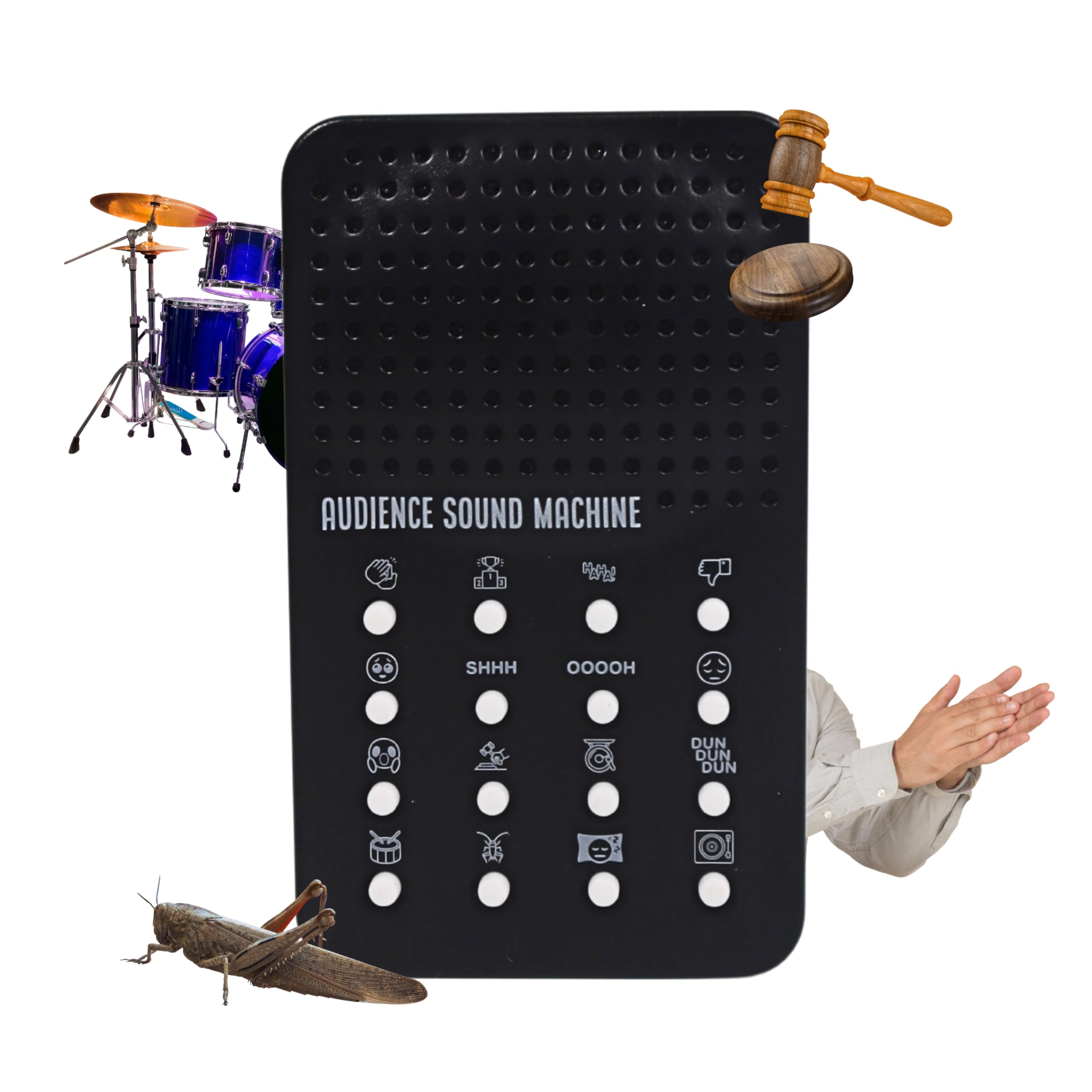 ZANY TRAINS Audience Sound Machine delivering applause cue for engaging performances