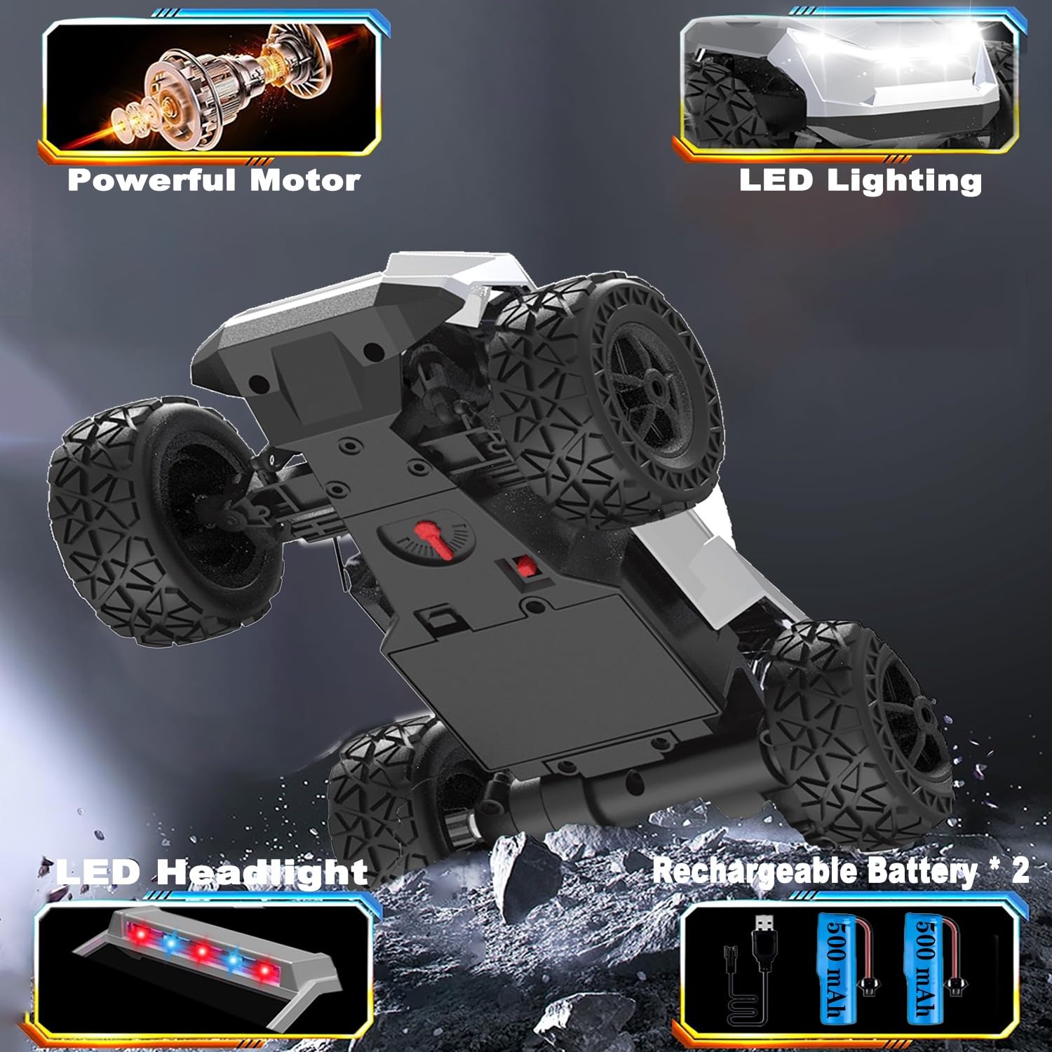 Zappido Cybertruck RC interior detail adds realism during pretend play